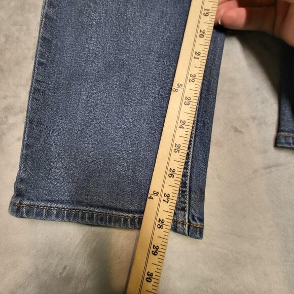 Levis 541 Jeans Mens 38x28 Medium Wash Denim Stretch Straight Leg Thrashed - Picture 9 of 12